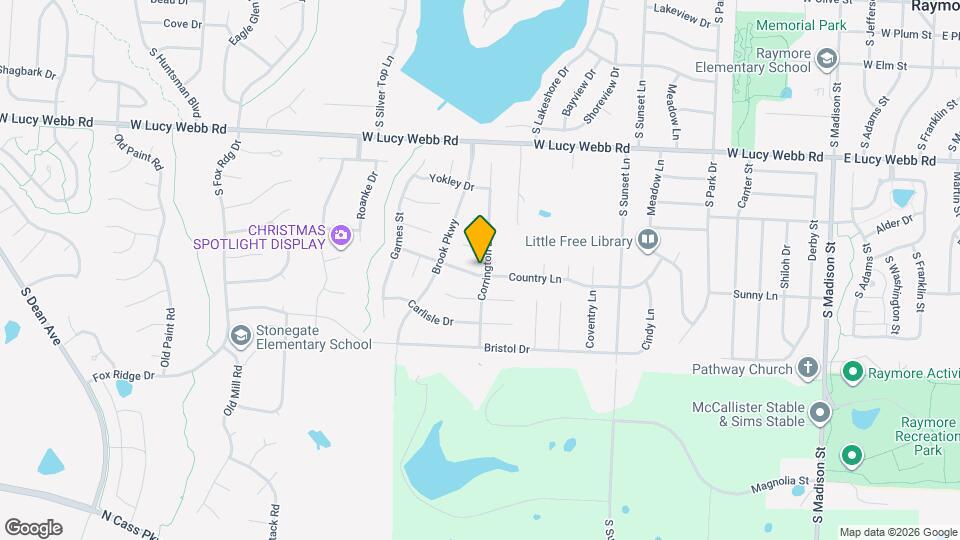 728 Corrington Dr Map and Location Details