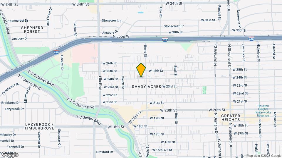 1340 W 24th St Map and Location Details
