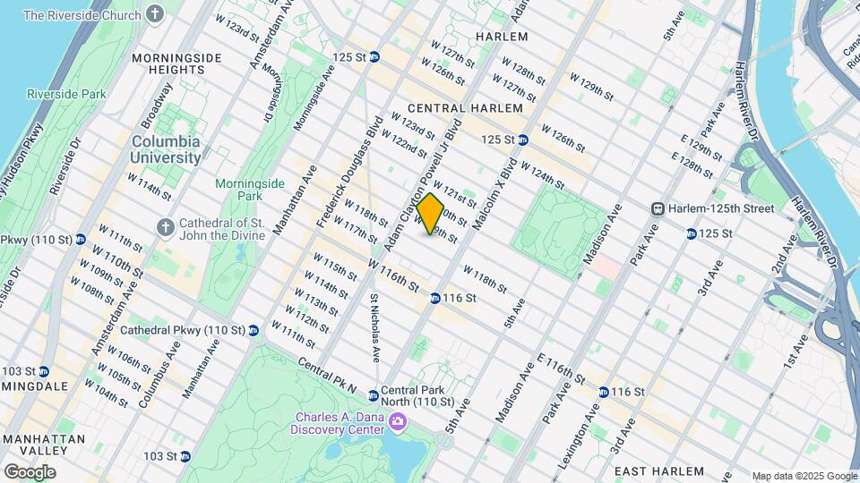 125 W 118th St Map and Location Details