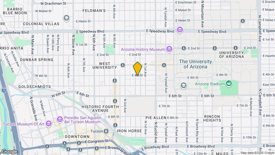608 E 4th St Map and Location Details