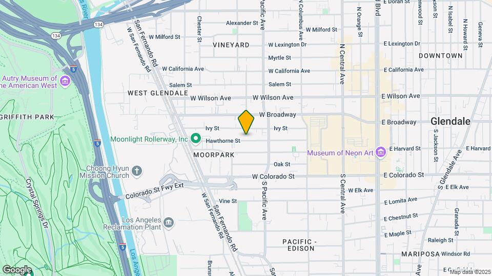 541 Hawthorne St, Unit 0121 Map and Location Details