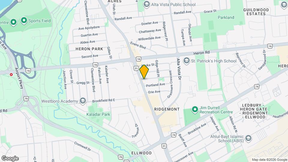 1663 Bank St Map and Location Details