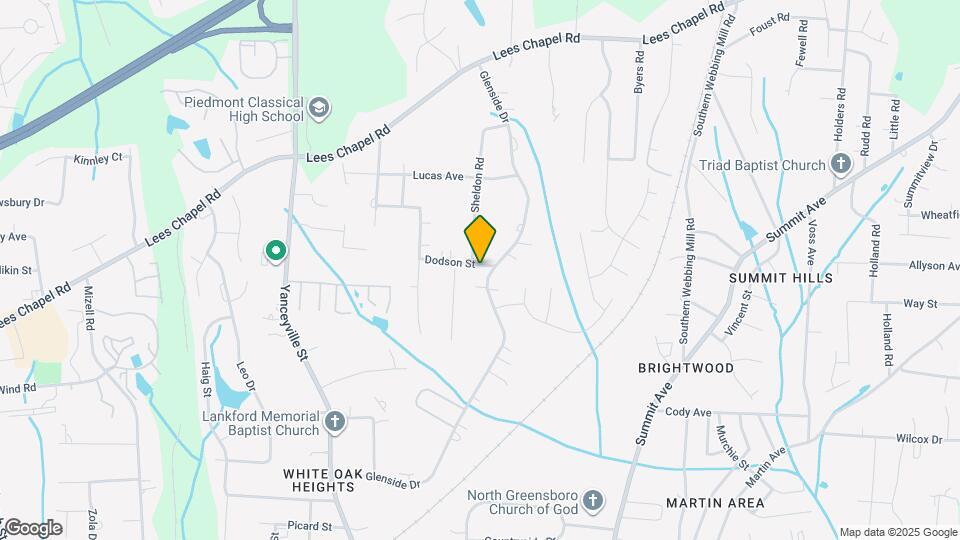 1825 Glenside Dr Map and Location Details