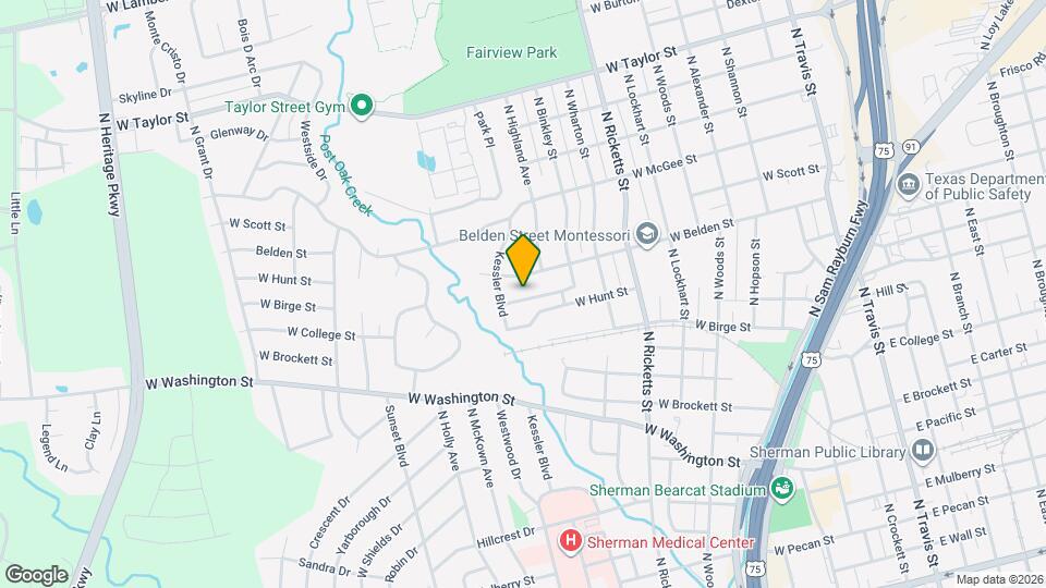 1015 W Sycamore St Map and Location Details