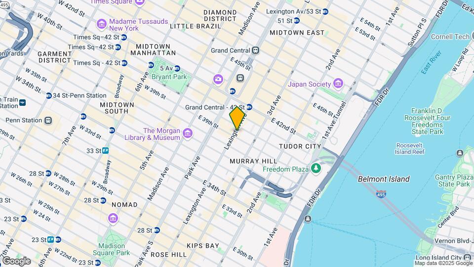 341 Lexington Ave Map and Location Details