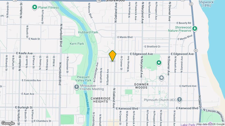 3449 N Oakland Ave Map and Location Details