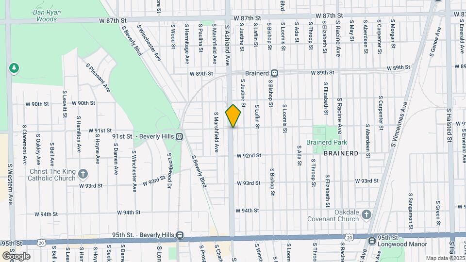 9101-9109 S Ashland Ave Mapa y Detalles de la Ubicación