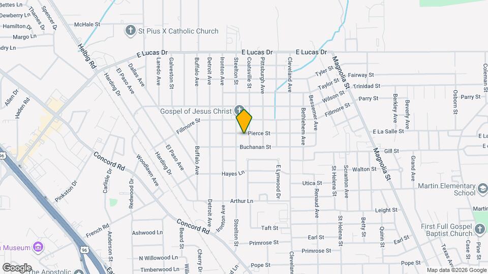 2555 Pierce St Map and Location Details