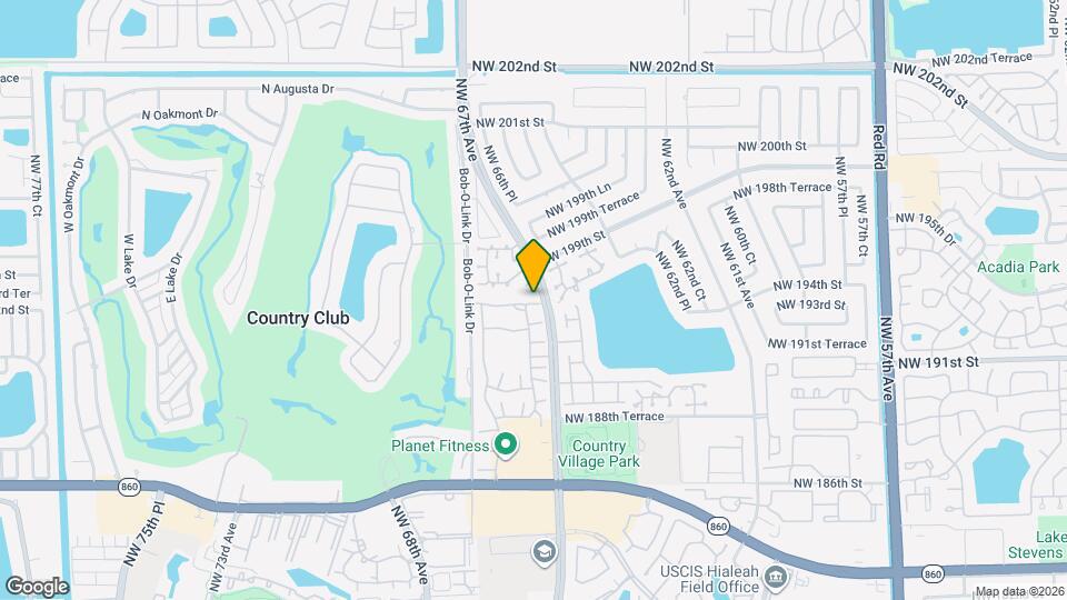 6707 NW 193rd Ln Map and Location Details