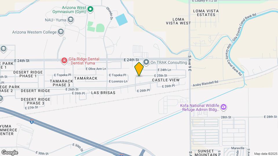 8573 E 25th St Map and Location Details