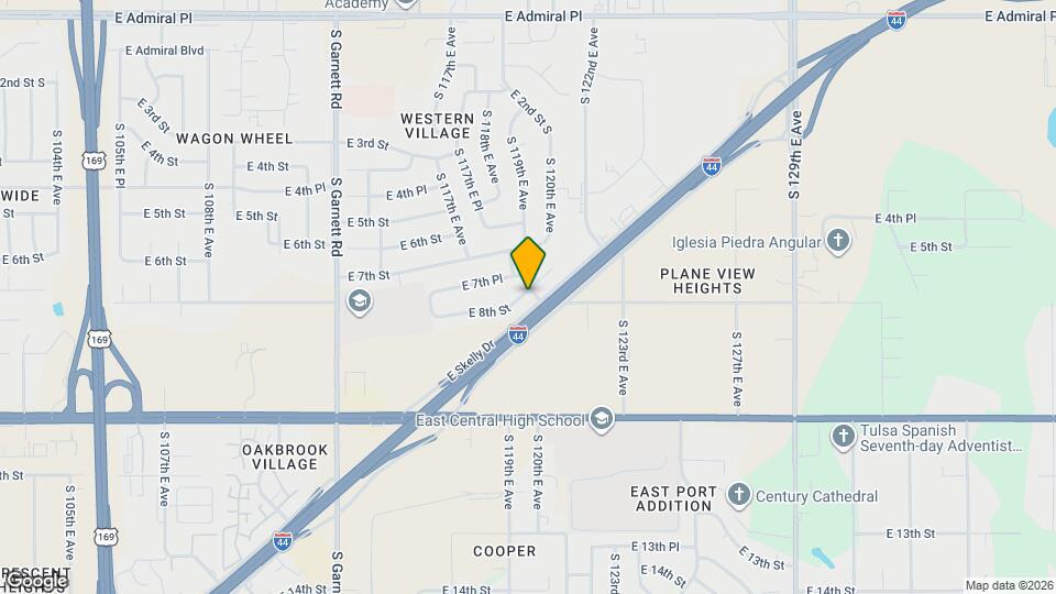 810 S 119th E Ave Map and Location Details