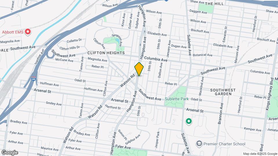 2718 Hampton Ave Map and Location Details