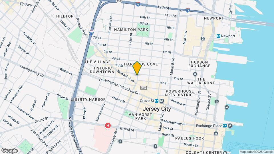 553 Jersey Ave Map and Location Details