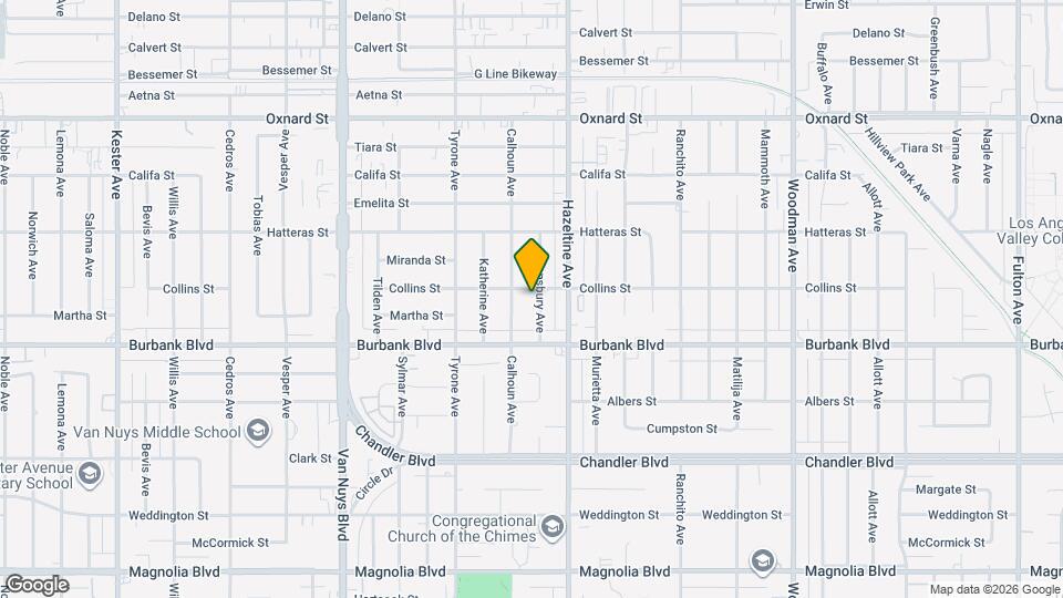 5649 Stansbury Ave, Unit Studio Guest house Map and Location Details