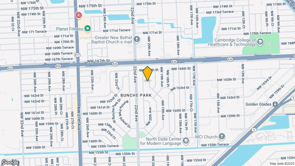 16410 NW 20th Ave Map and Location Details