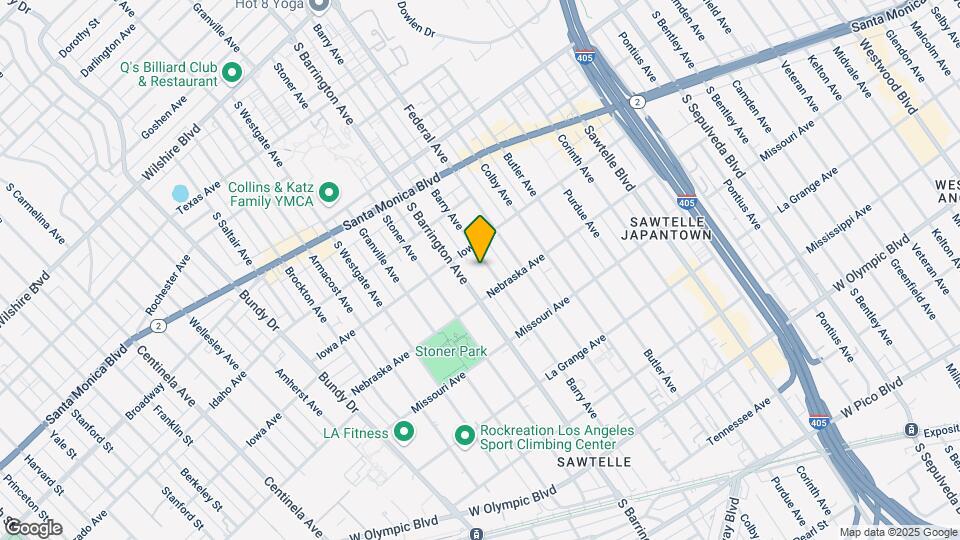1731 Barry Ave, Unit 119 Map and Location Details