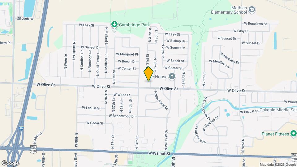 804 N 30th St Map and Location Details