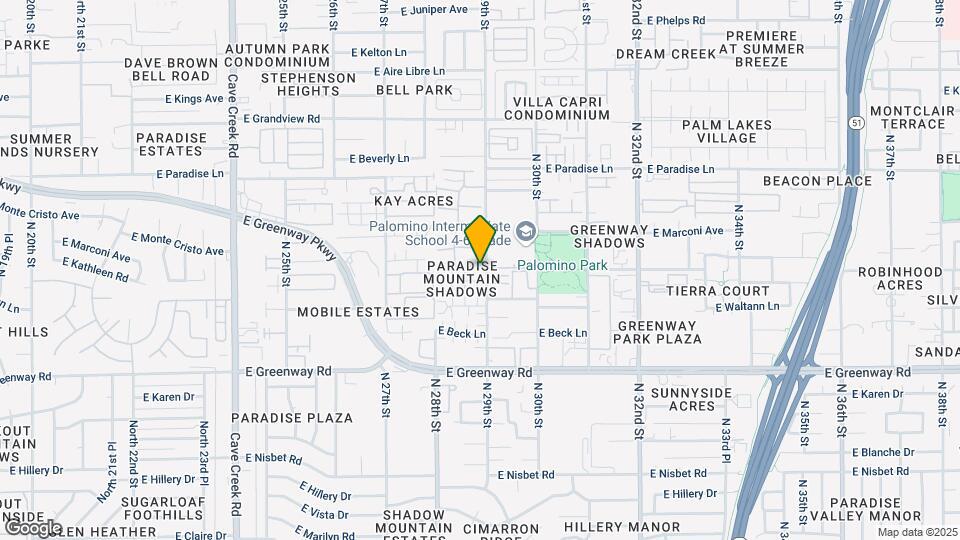 15636 N 29th St Map and Location Details