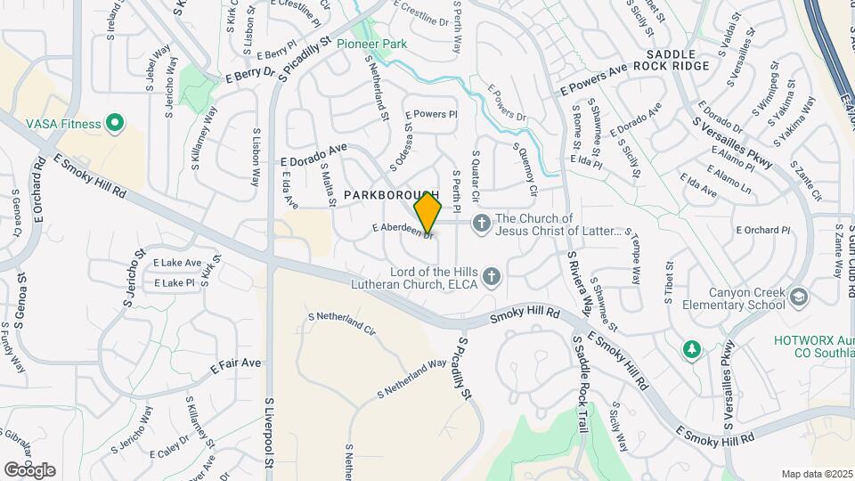 21490 E Aberdeen Dr Map and Location Details