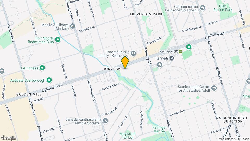2293 Eglinton Ave E Map and Location Details