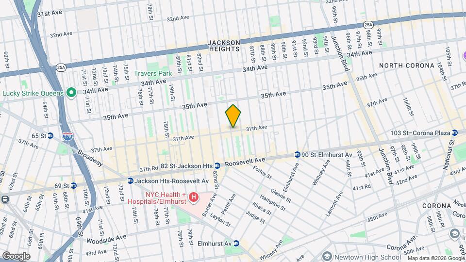 84-01 37th Ave Mapa y Detalles de la Ubicación