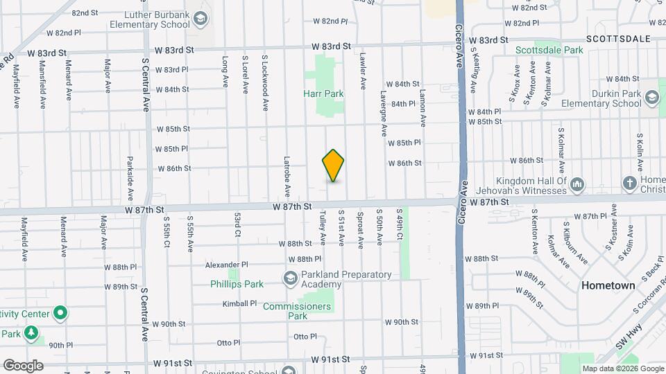 8633 Leamington Ave, Unit GN Mapa y Detalles de la Ubicación