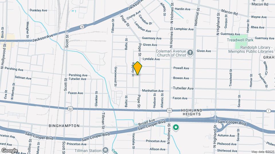 775 Pope St Map and Location Details
