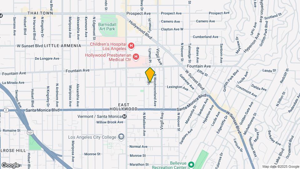 4567 Lexington Ave Map and Location Details