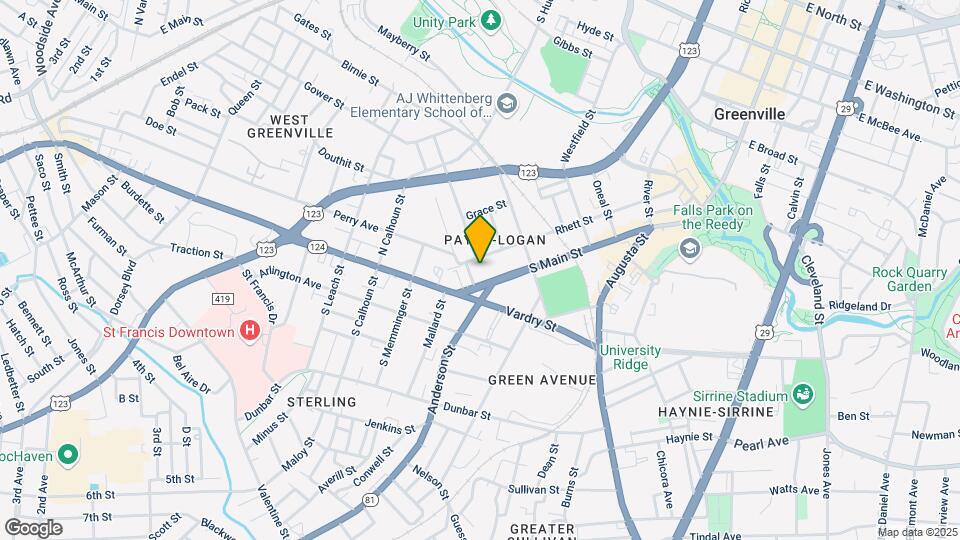 MAA Greene Mapa y Detalles de la Ubicación