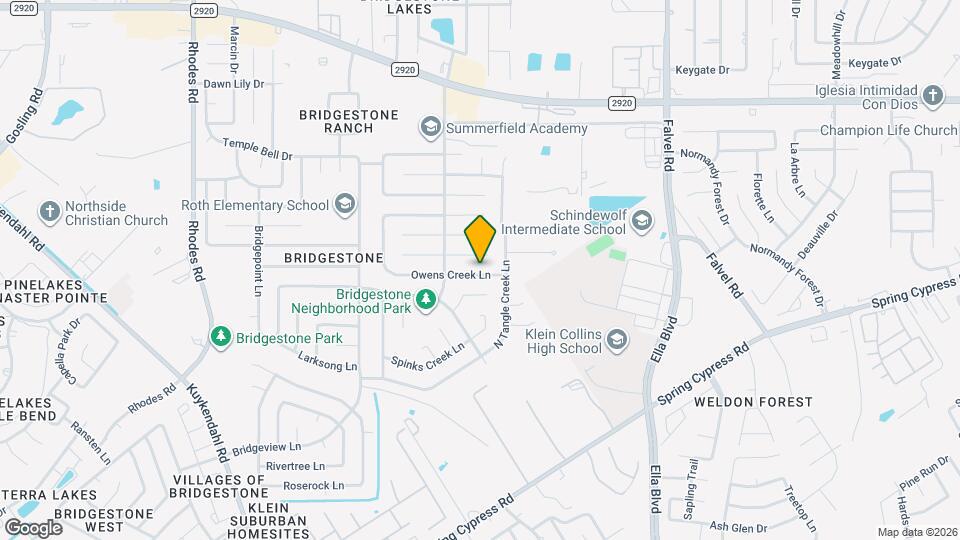 4218 Owens Creek Ln Map and Location Details
