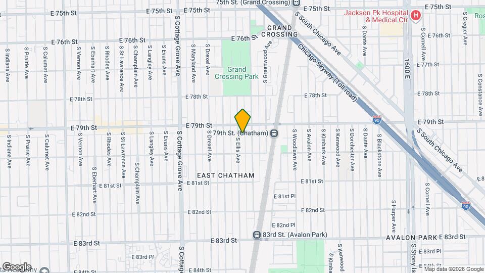 7919 S Ellis Ave Map and Location Details