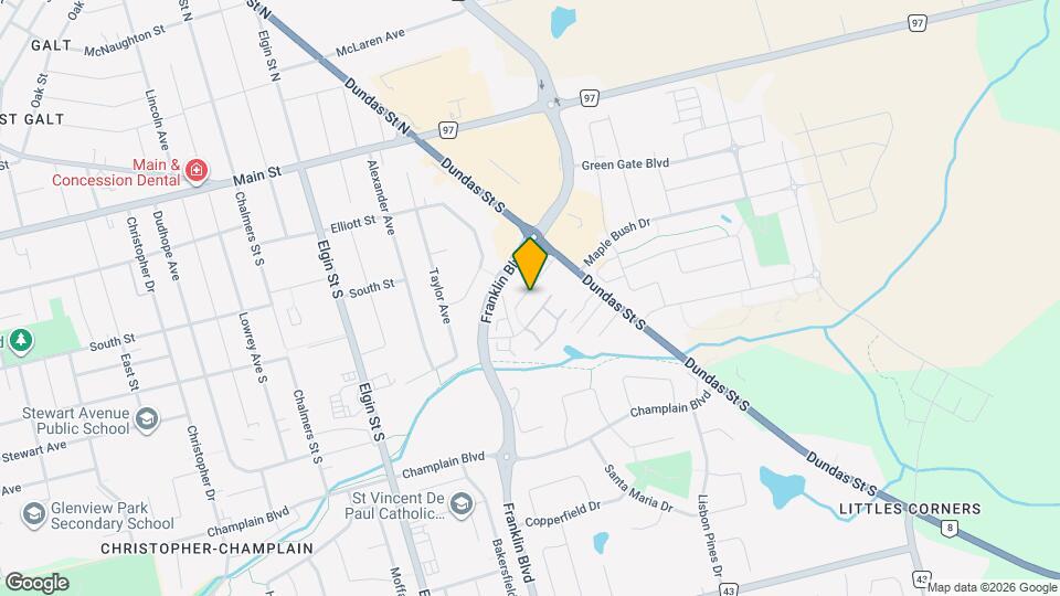 350 Dundas St S Map and Location Details