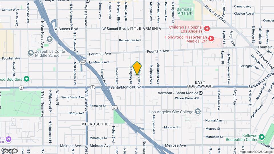 1155 N Ardmore Ave Map and Location Details
