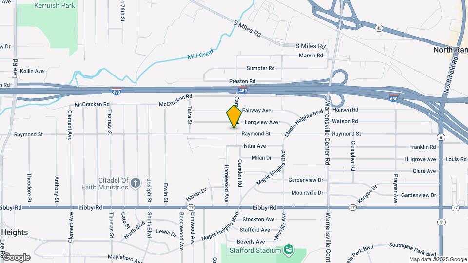 19161 Raymond St Map and Location Details