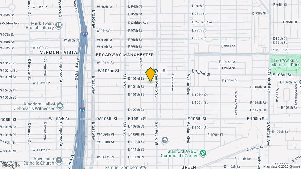 239 E 104th St Mapa y Detalles de la Ubicación