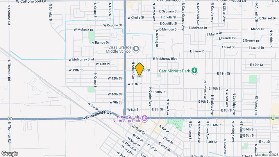 1117 N Park Ave Map and Location Details