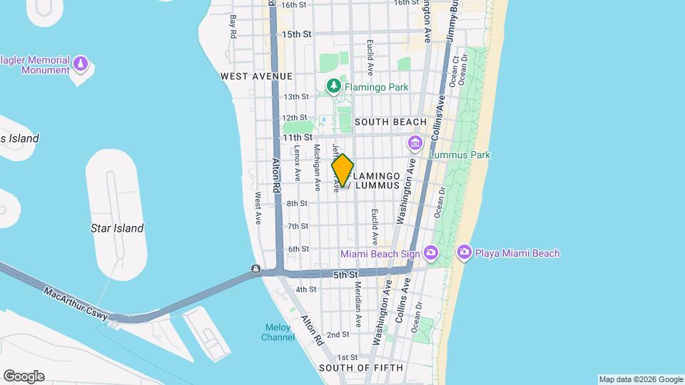 825 Jefferson Ave Map and Location Details