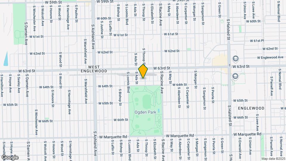 6344 S Throop St Map and Location Details