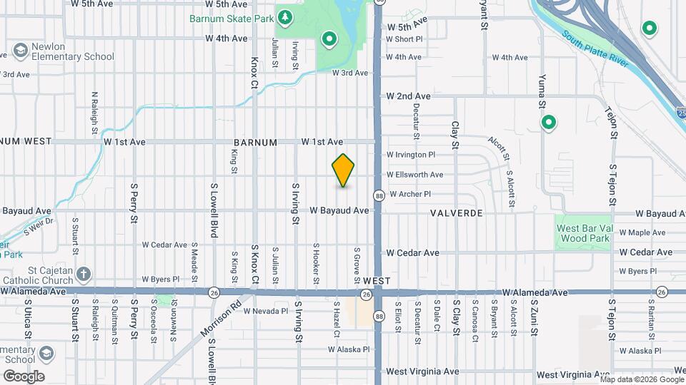 34 S Hazel Ct Map and Location Details