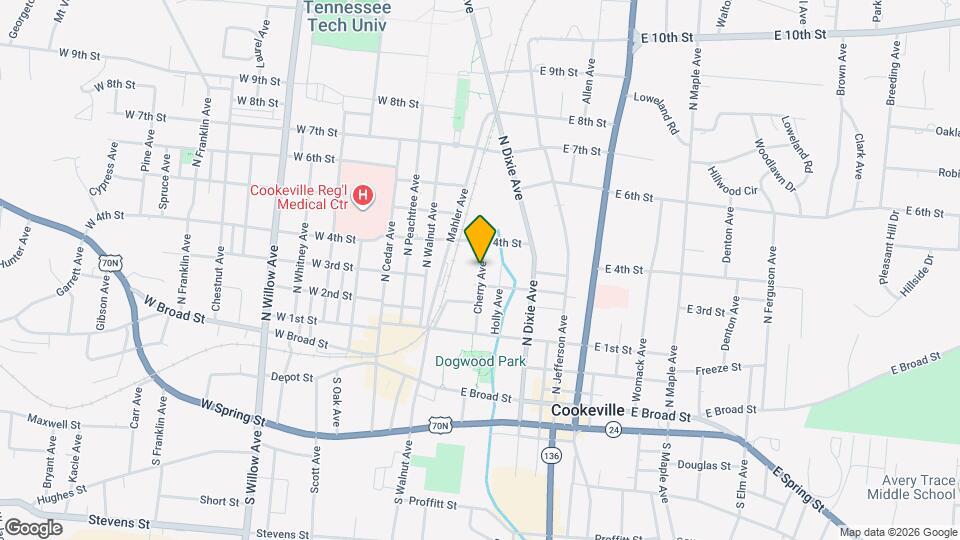 330 Cherry Ave Map and Location Details