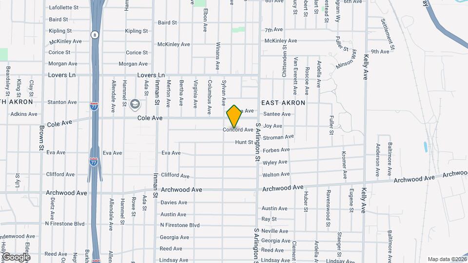 972 Concord Ave Map and Location Details