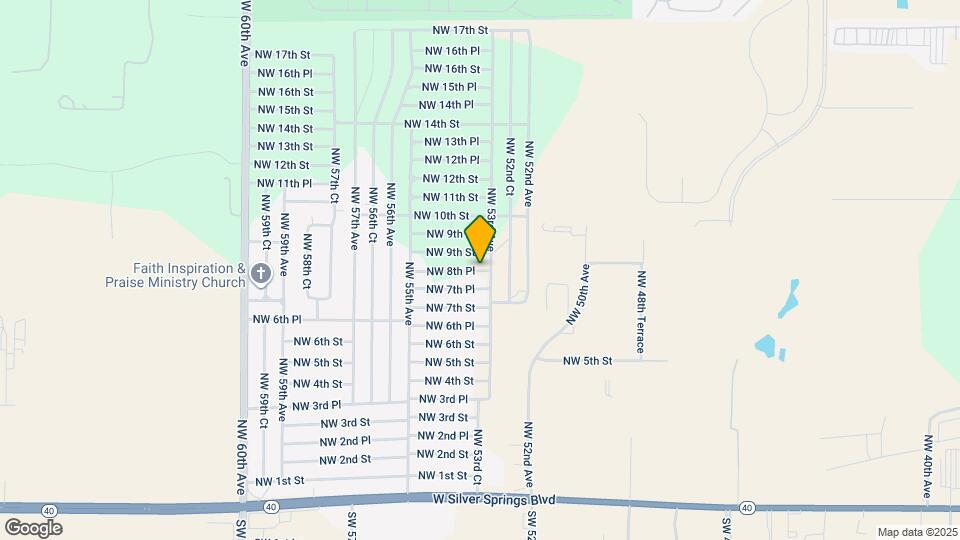 5323 NW 8th Pl Map and Location Details