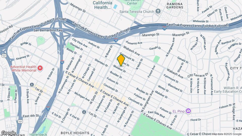 2447 Malabar St Map and Location Details