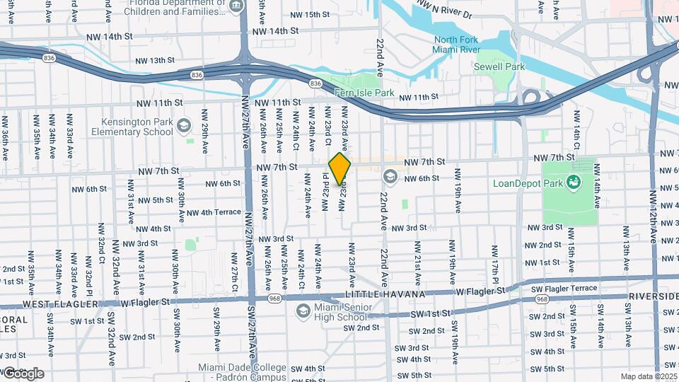 520 NW 23rd Ct Map and Location Details