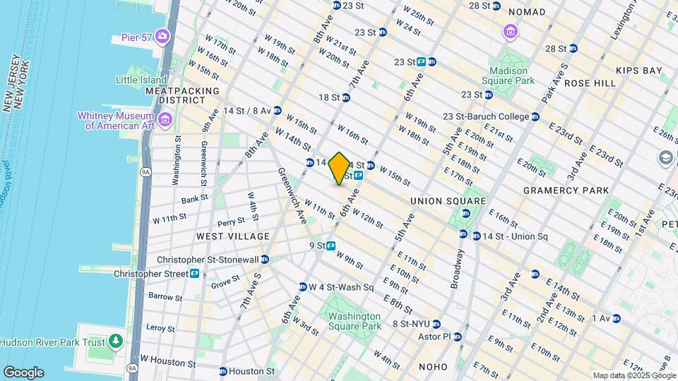 114 W 13th St Mapa y Detalles de la Ubicación