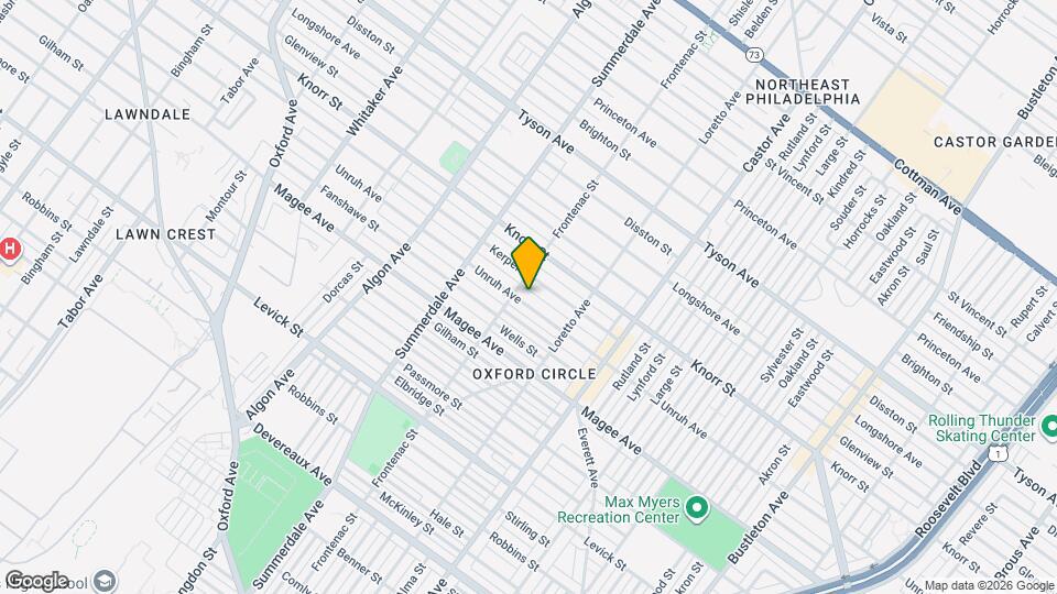 1313 Unruh Ave Map and Location Details