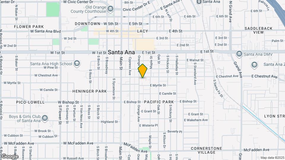 302 E Chestnut Ave Map and Location Details