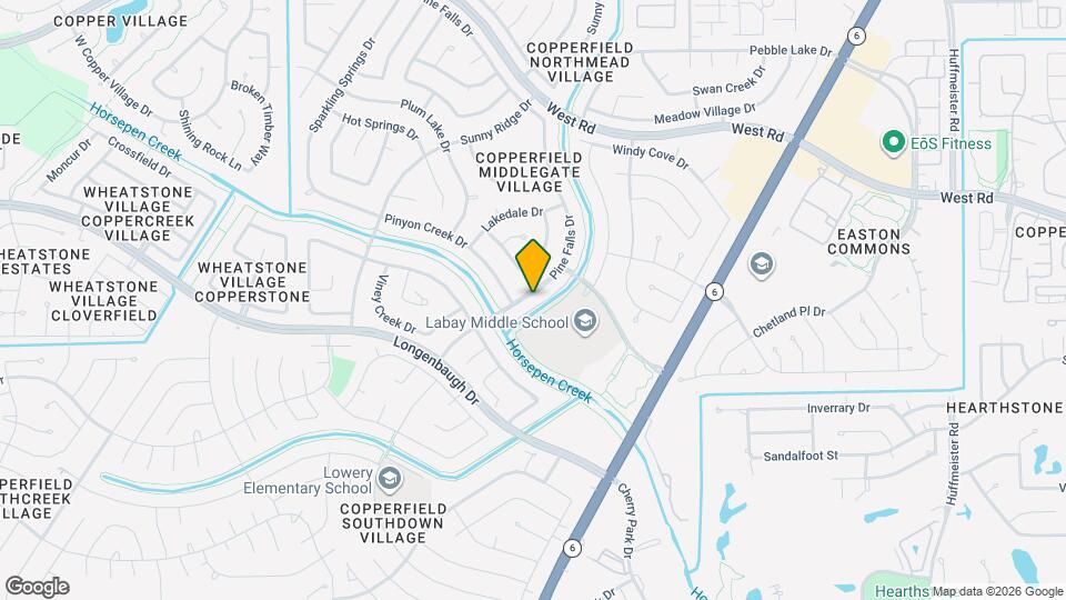 8022 Pine Falls Dr Map and Location Details