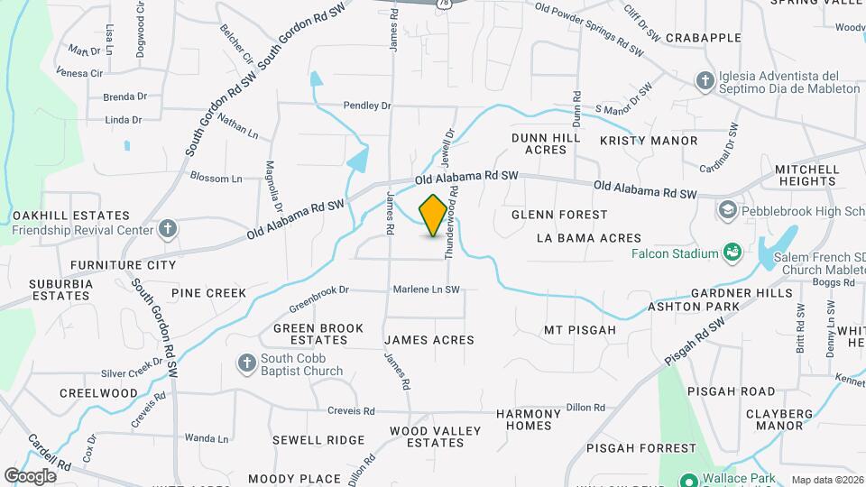 1421 Thunderwood Ct SW Map and Location Details