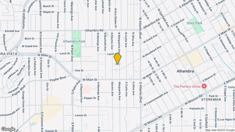 115 N Marguerita Ave Map and Location Details